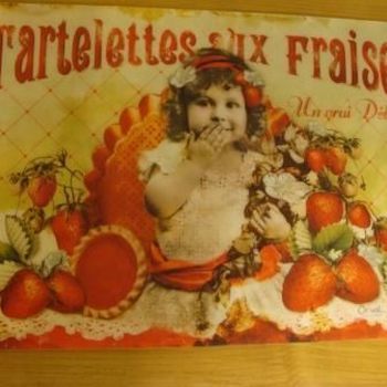 Placemat "Tartelet aux fraises"